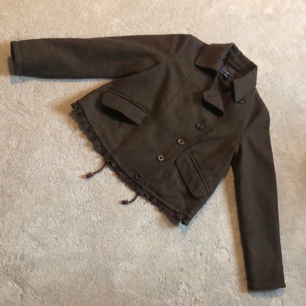 GAP Wool Military Style Short Length Peacoat